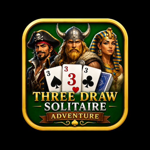 Three Draw Solitaire Adventure!